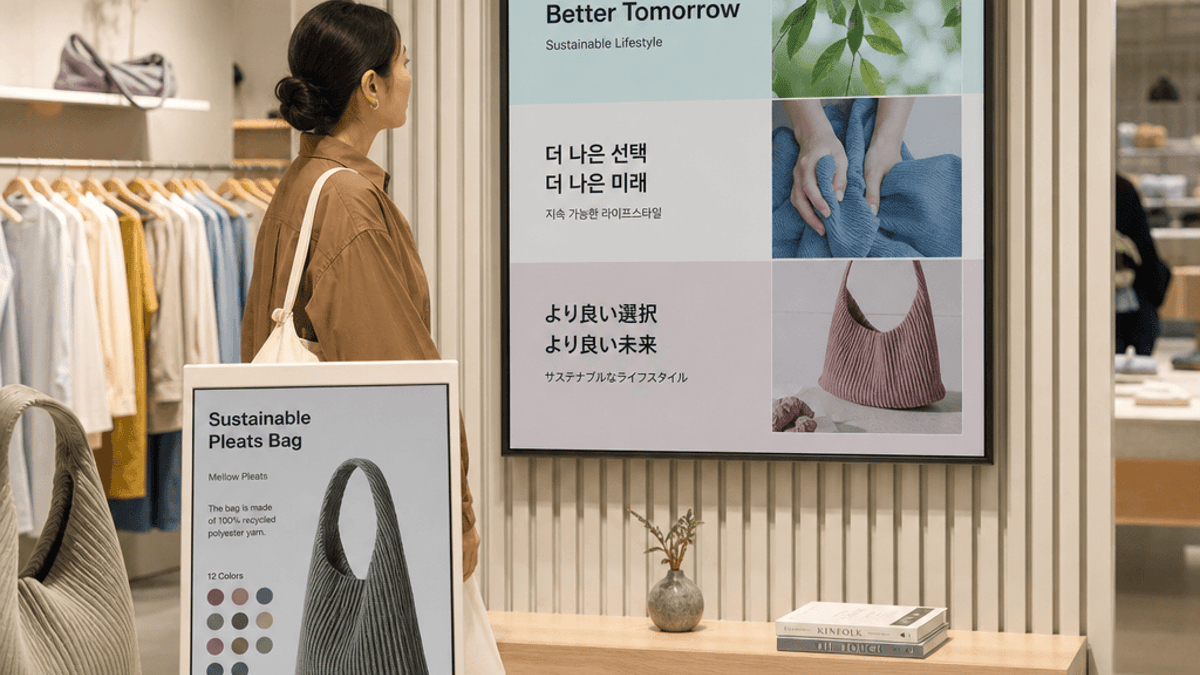 Samsung Brings E-Paper Displays to Korean Fashion Retail
