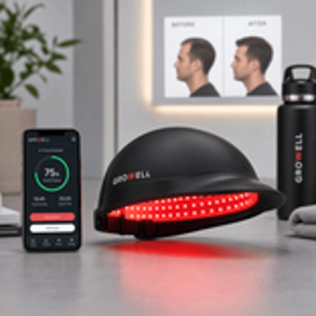 GroWell LED Cap Promises Hair Regrowth After 15 Years