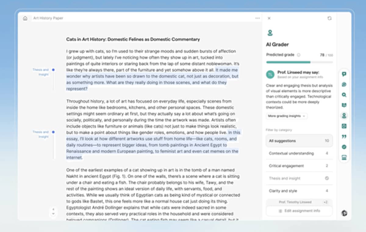 Grammarly's AI Agents Can Now Predict Your Grade