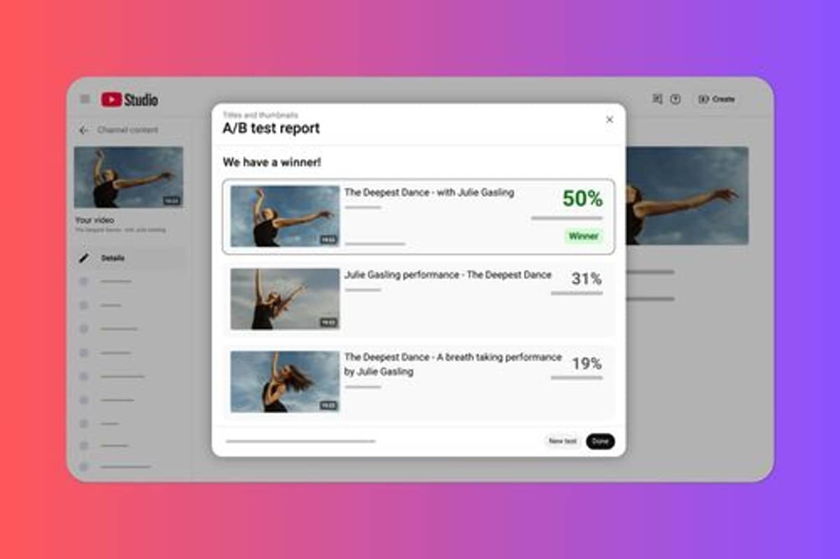 YouTube rolls out A/B testing for titles to all creators