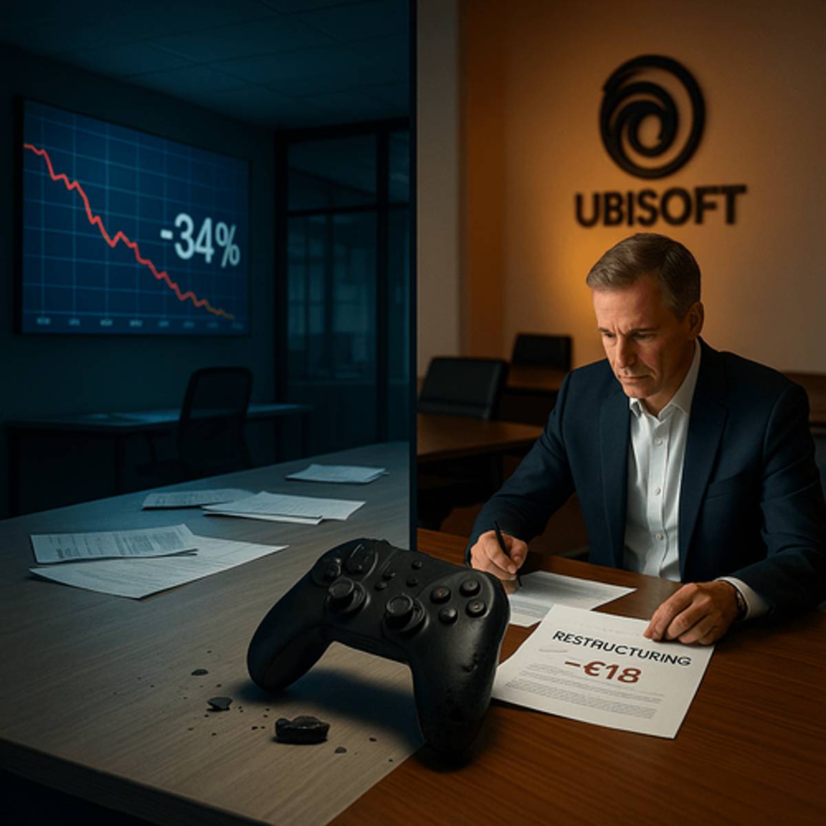 Ubisoft Craters 34% After Canceling 6 Games, $1B Loss