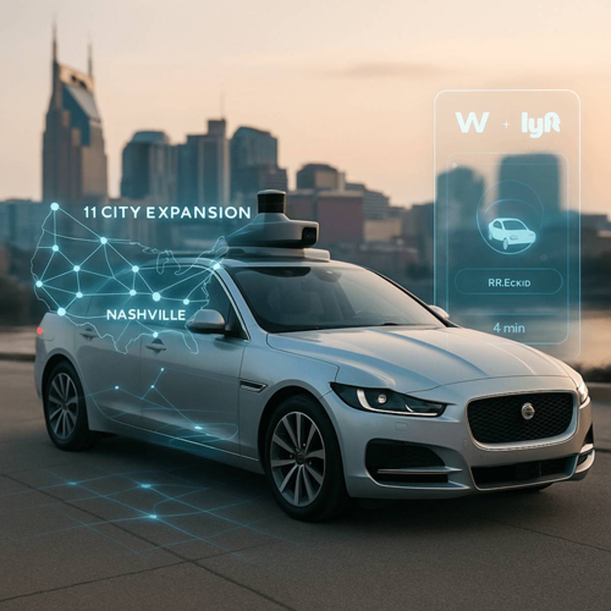 Waymo Hits 11 Cities, Partners with Lyft in Nashville Push