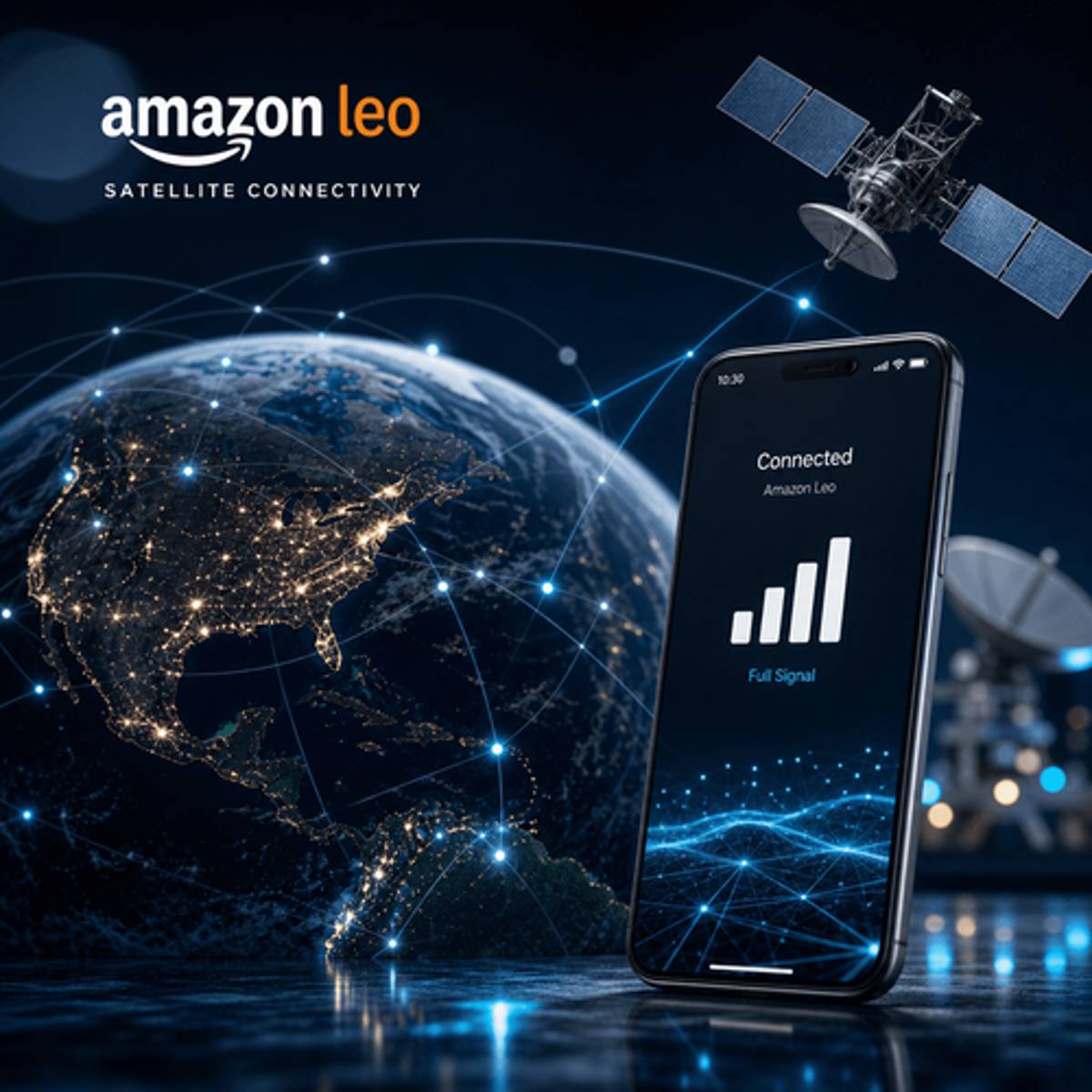 Amazon Leo files for 5,105 satellites to beam cell service from space
