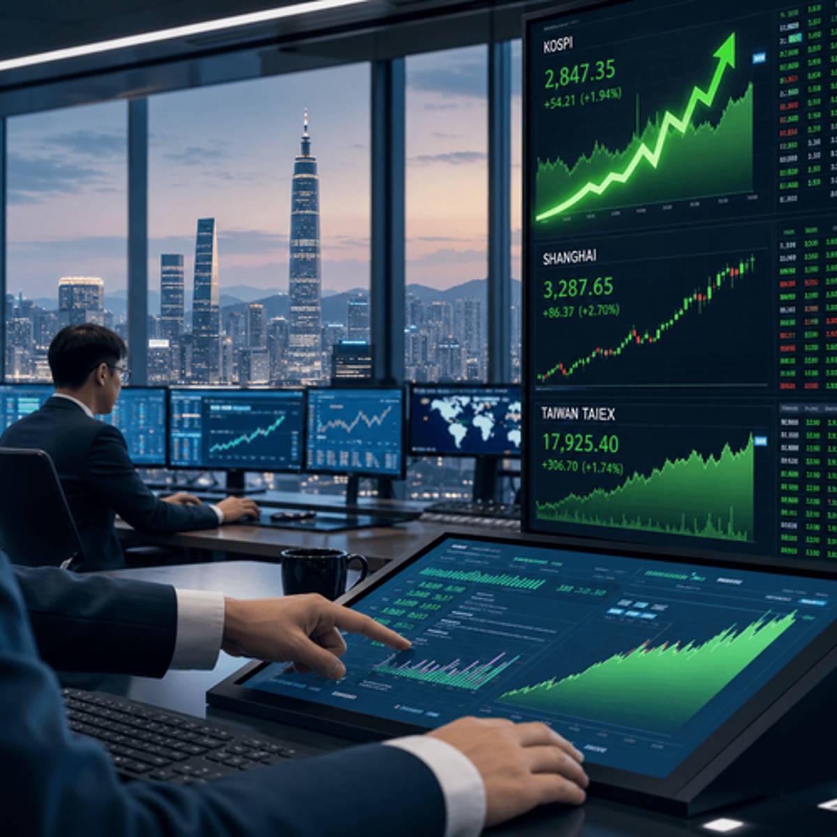 SK Hynix Surges 8% as Asian Chip Stocks Rebound Sharply