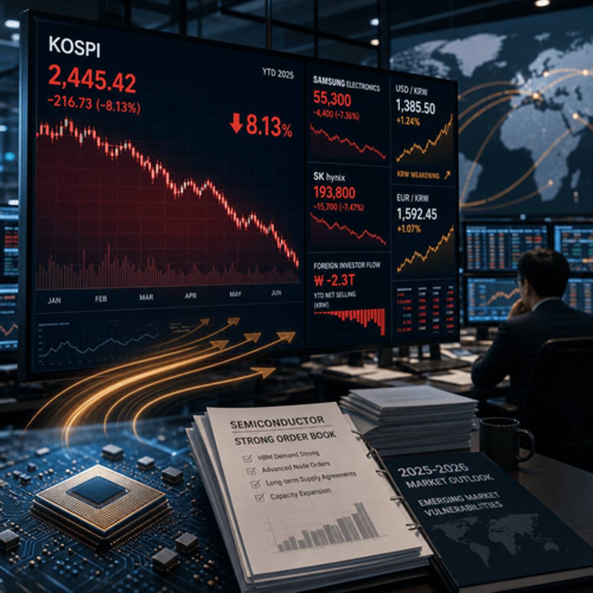 Foreign Investors Dump Billions in Korean Stocks Despite AI Boom
