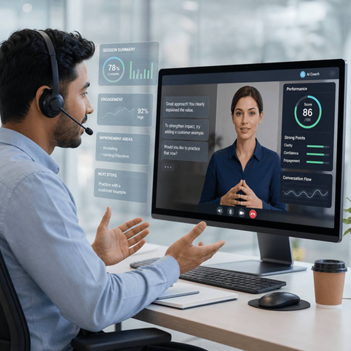 Synthesia launches AI roleplay training to coach workers