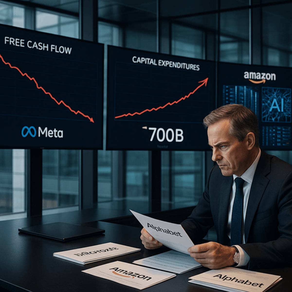 Big Tech's $700B AI Bet Triggers Cash Flow Crisis