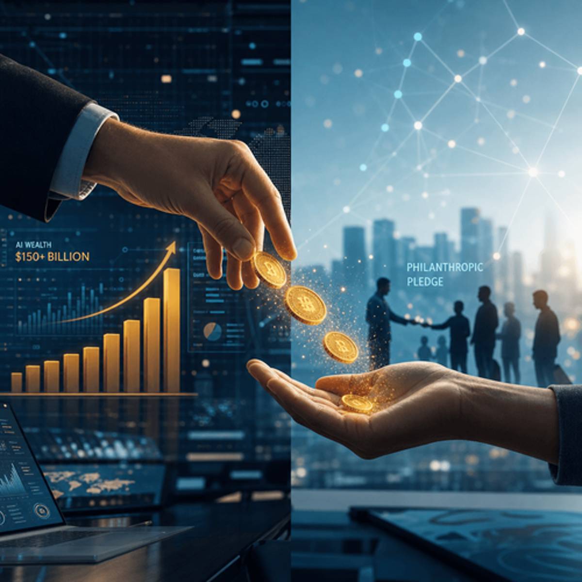 AI Billionaires Pledge Fortunes Away in Philanthropy Wave