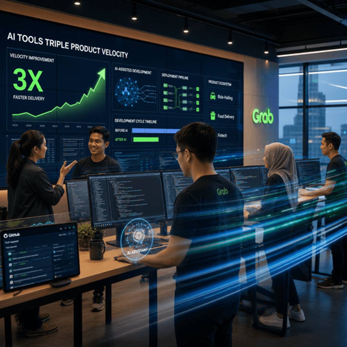 Grab's AI Tools Triple Product Velocity as Outlook Rises