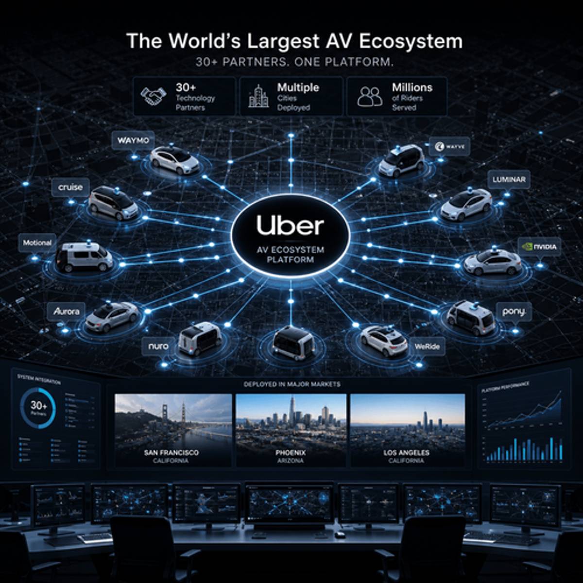 Uber's AV Empire: 30+ Partnerships Reshape Ride-Hailing