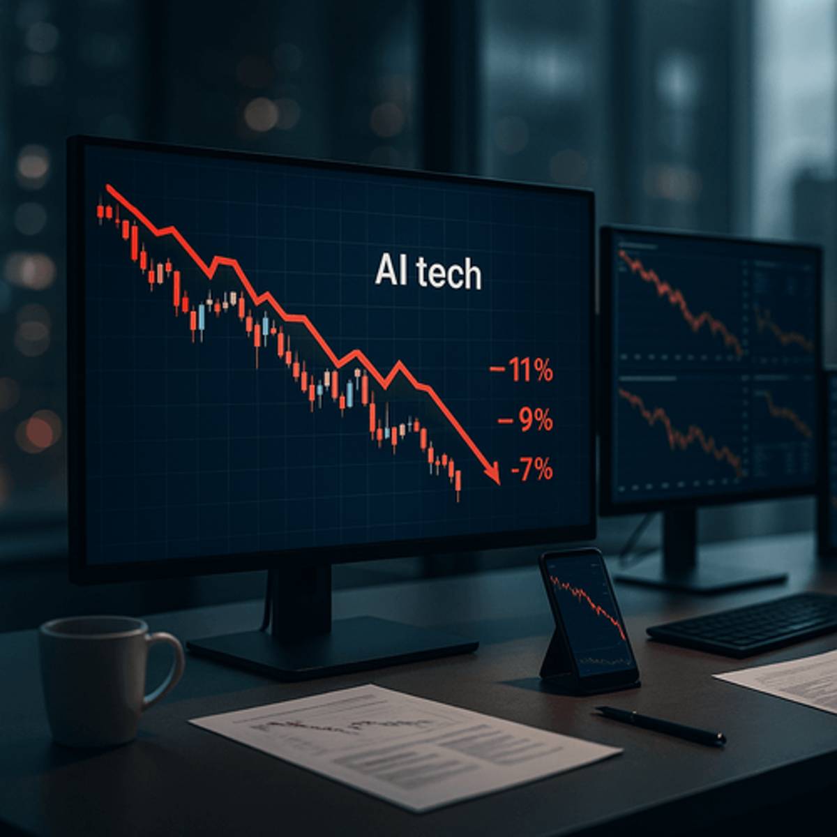 Tech Giants Tumble as Wall Street Questions AI Investment Hype