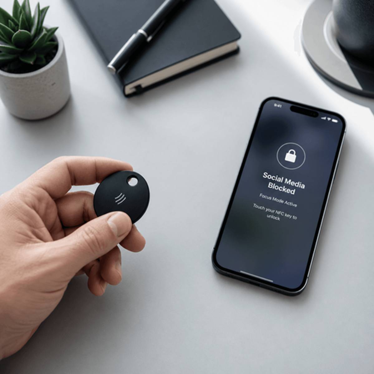 $9 NFC Key Turns App Addiction Into a Physical Challenge