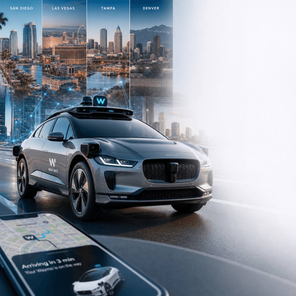Waymo Expands Robotaxi Service to 4 New Cities in Rapid U.S. Push