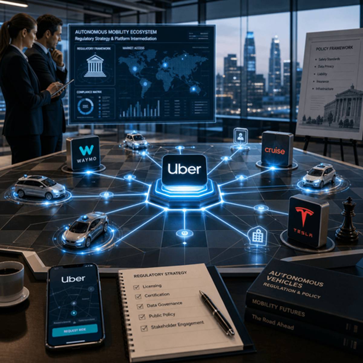 Uber Pushes Policy to Slow Rival Self-Driving Cars