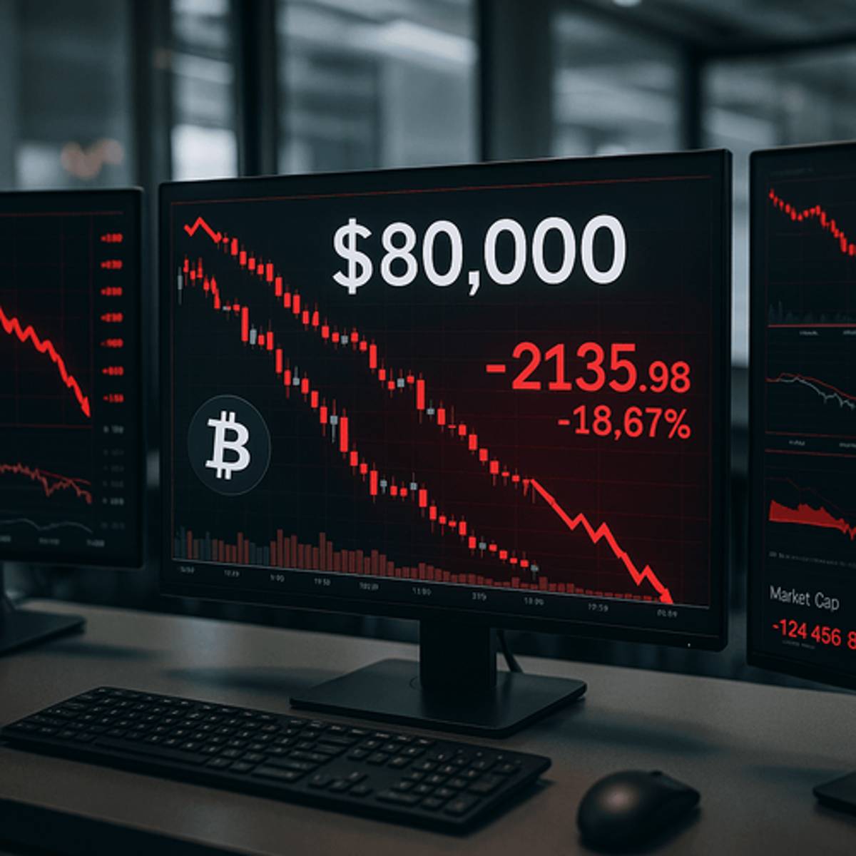 Bitcoin Crashes Below $80K as $2B in Liquidations Cascade