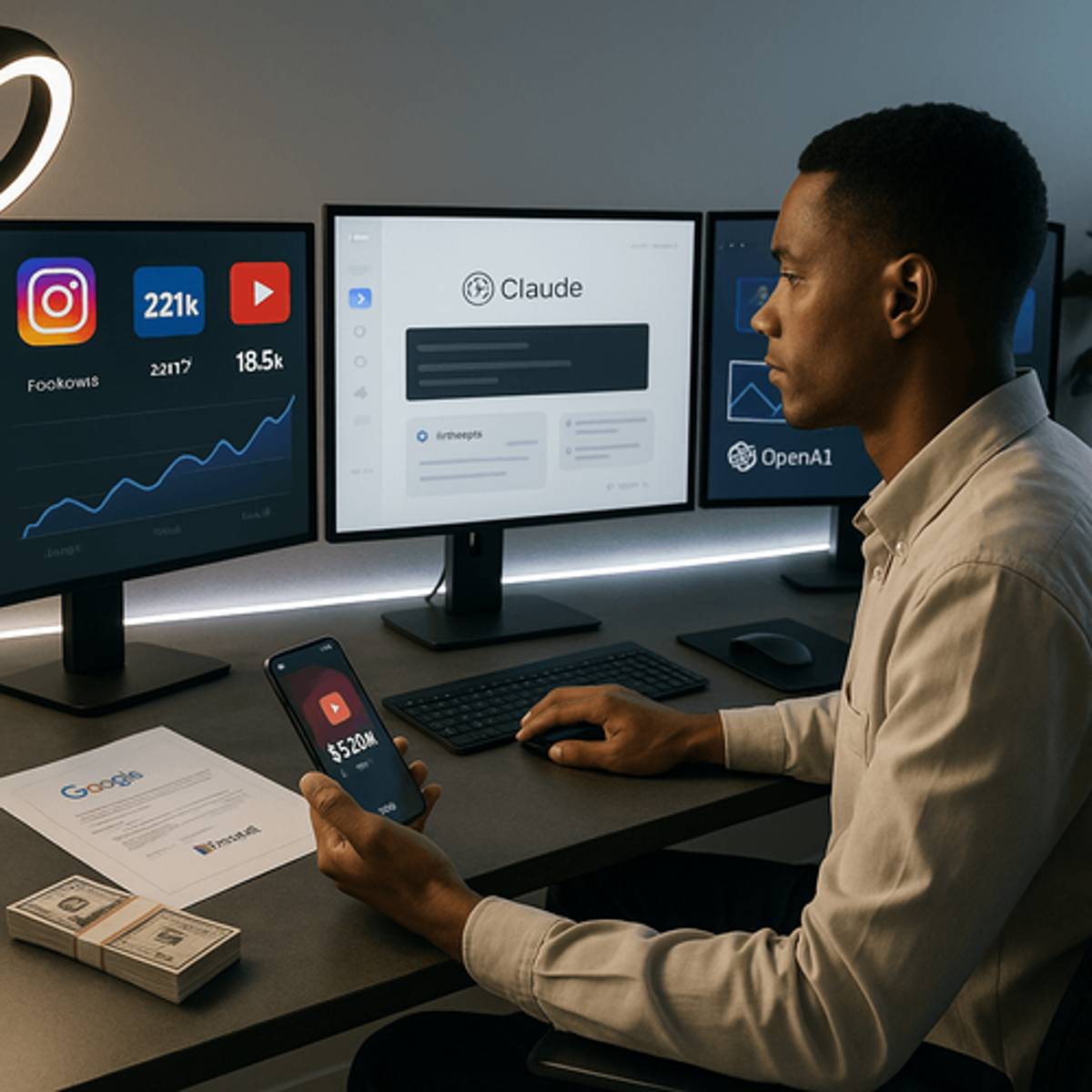 Google and Microsoft Pay Creators $500K+ to Promote AI Tools