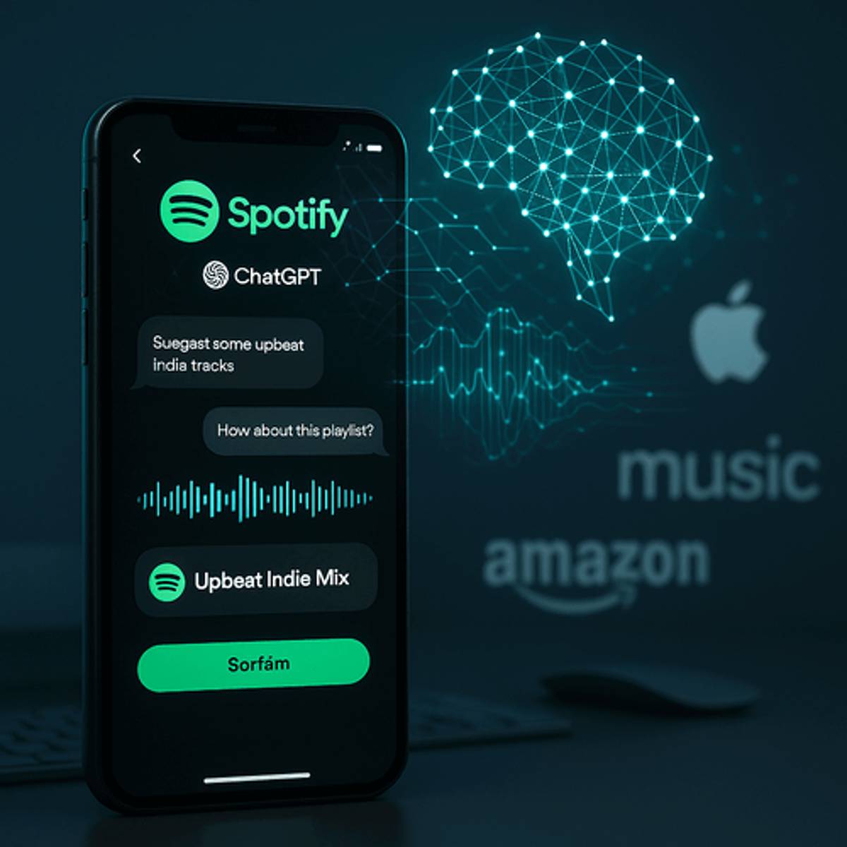 Spotify Bets on ChatGPT to Fight Apple Music in AI Arms Race