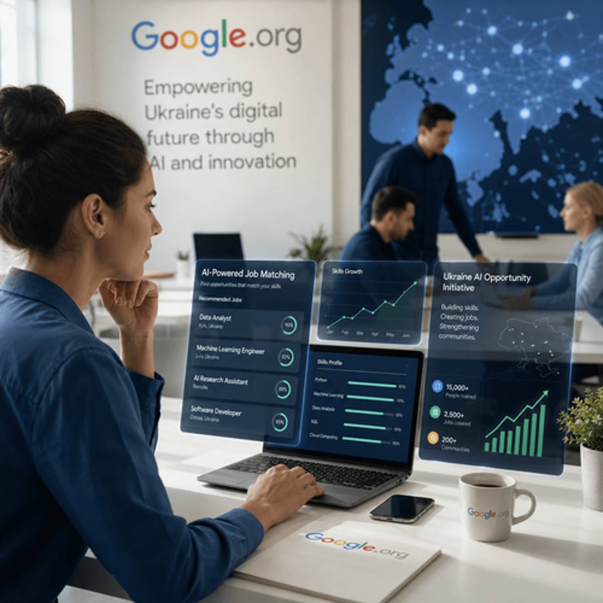 Google Bets $5M on Ukraine's AI-Powered Jobs Platform