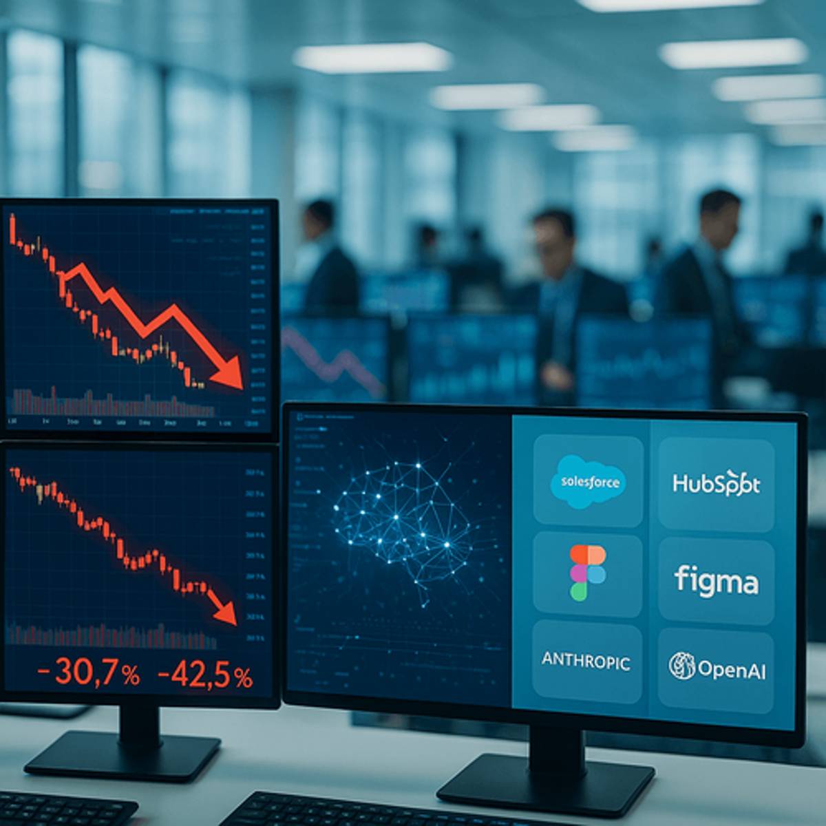 Anthropic's AI Push Triggers 30% Software Sector Meltdown