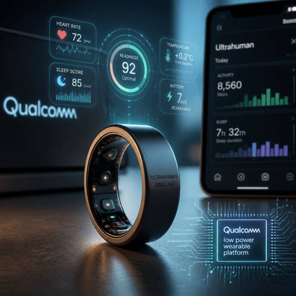 Qualcomm Bets $70M on Ultrahuman's Smart Ring Leap
