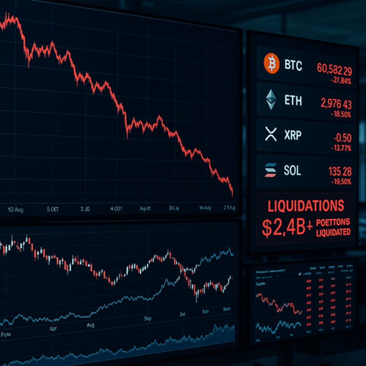 Bitcoin Tumbles Near $60K as $2B in Positions Liquidate