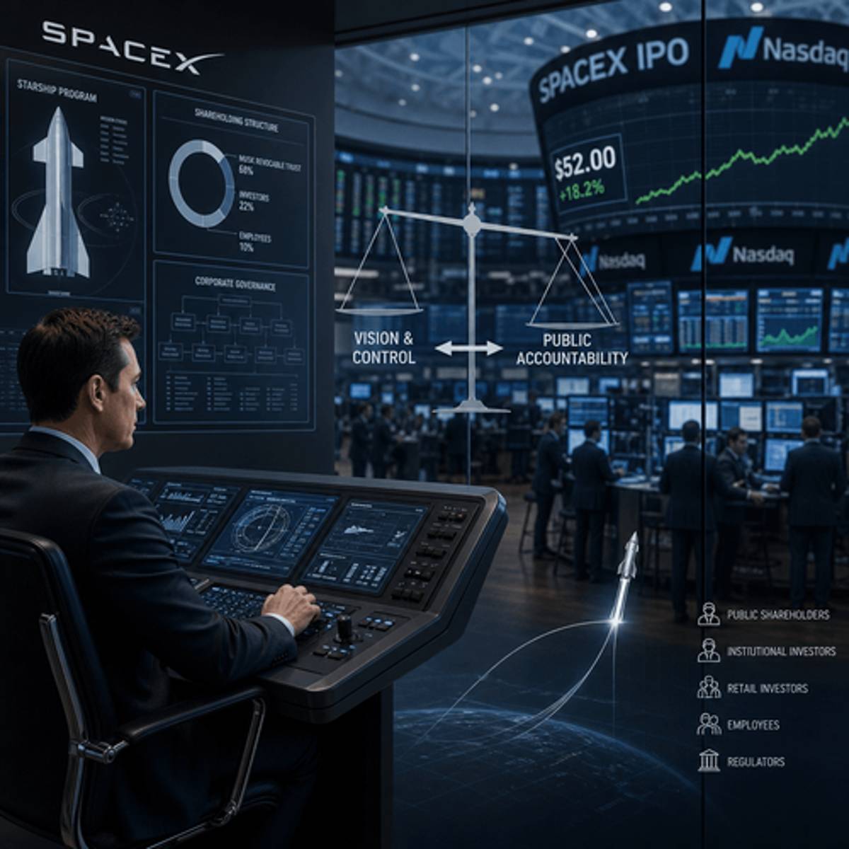 SpaceX IPO Tests Musk's Iron Grip as Critics Circle
