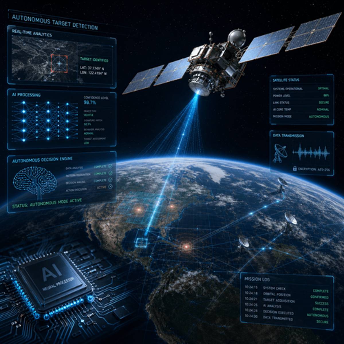 Satellite Achieves First Autonomous Target Detection in Space