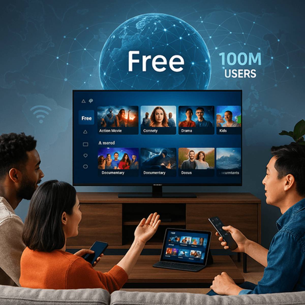 Samsung TV Plus Hits 100M Users, Challenging Streaming Giants