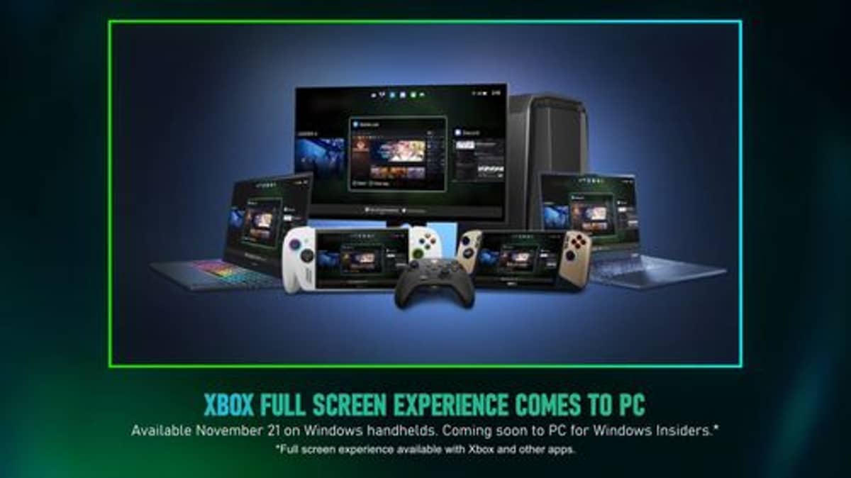 Microsoft Brings Xbox Full Screen Experience to All Windows Handhelds