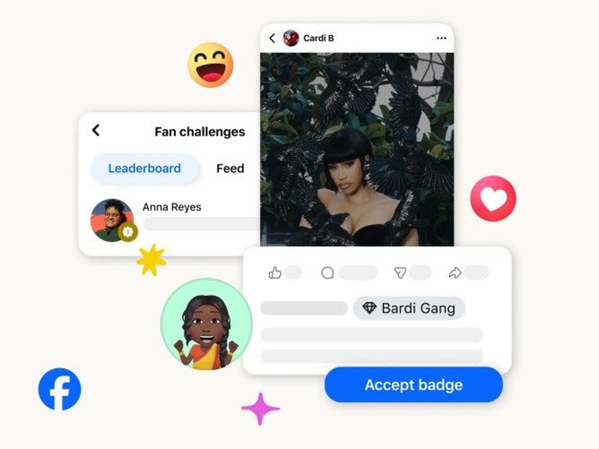 Meta Rolls Out Fan Challenges and Custom Badges on Facebook