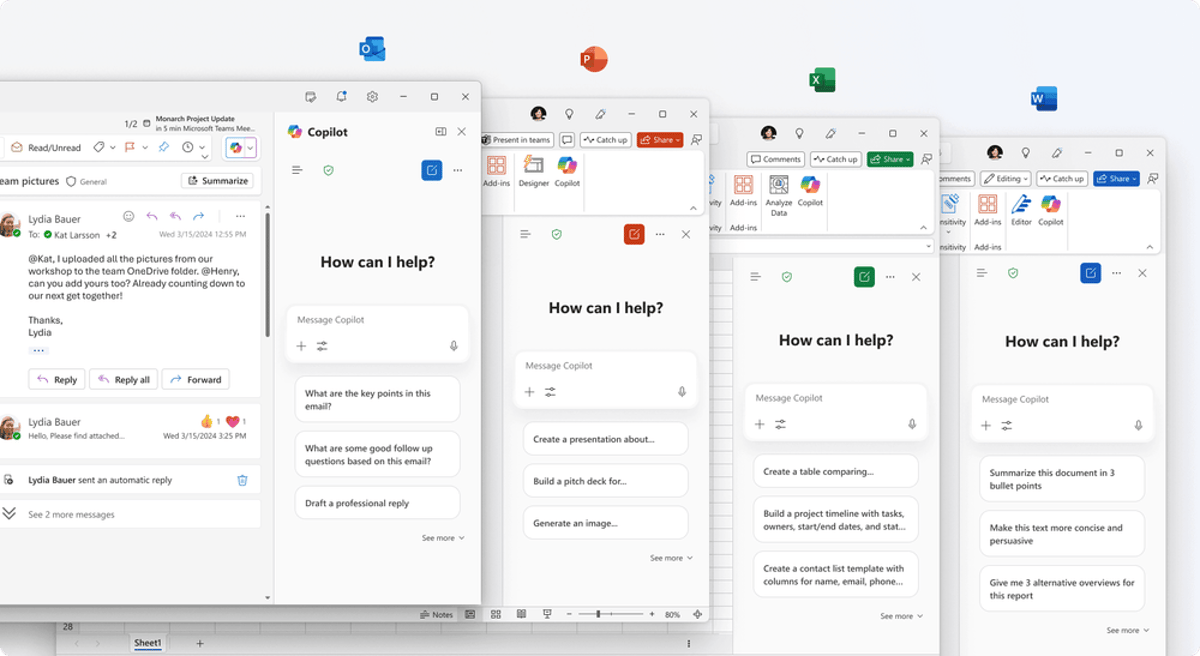 Microsoft Adds Free AI Chat to All Office Apps