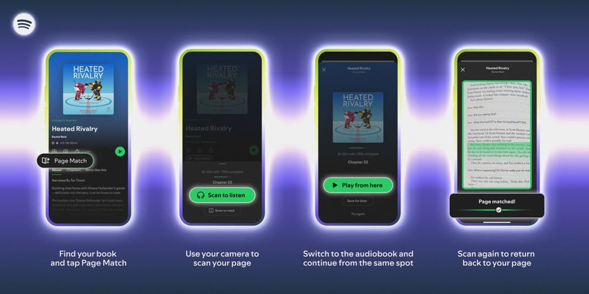 Spotify Takes on Audible with Page Match Sync Feature