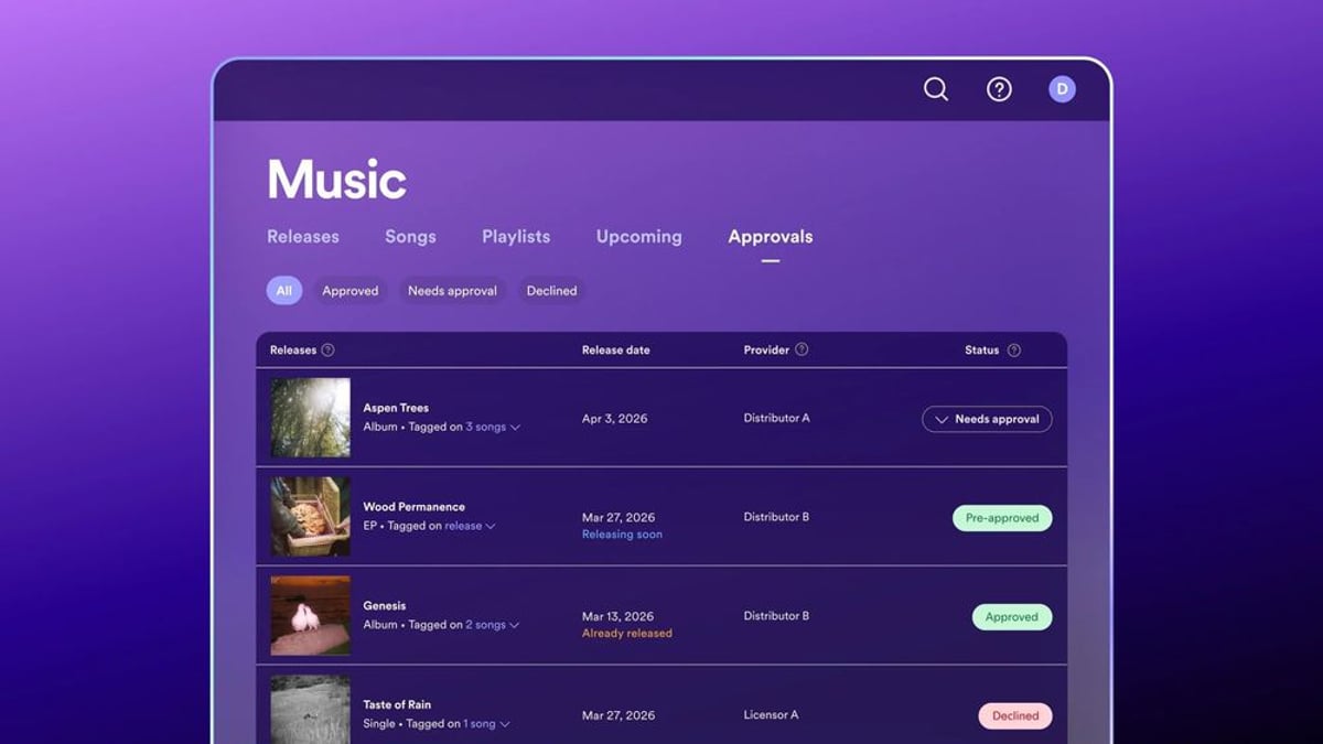 Spotify launches artist approval system to fight AI fakes