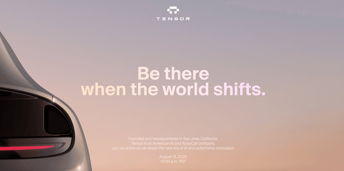 Tensor Claims First Consumer Robocar Launch — But It's Really AutoX
