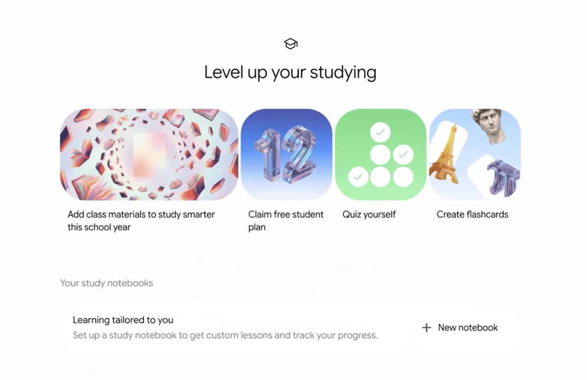 Google Gemini Launches Student Hub With AI Study Tools