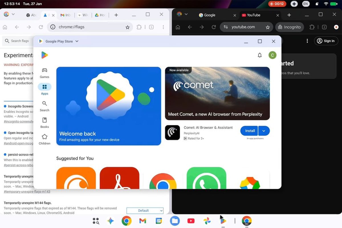 Google accidentally leaks Aluminium OS in action