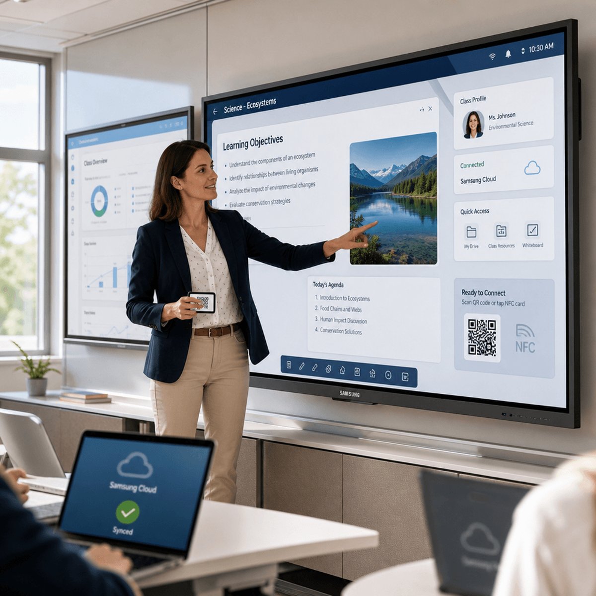 Samsung AMS Turns Shared Classroom Displays Into Personal Workspaces