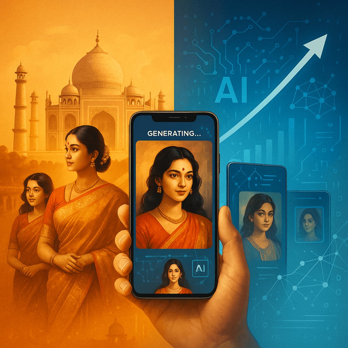 India Drives Global Nano Banana Craze with Bollywood AI Portraits