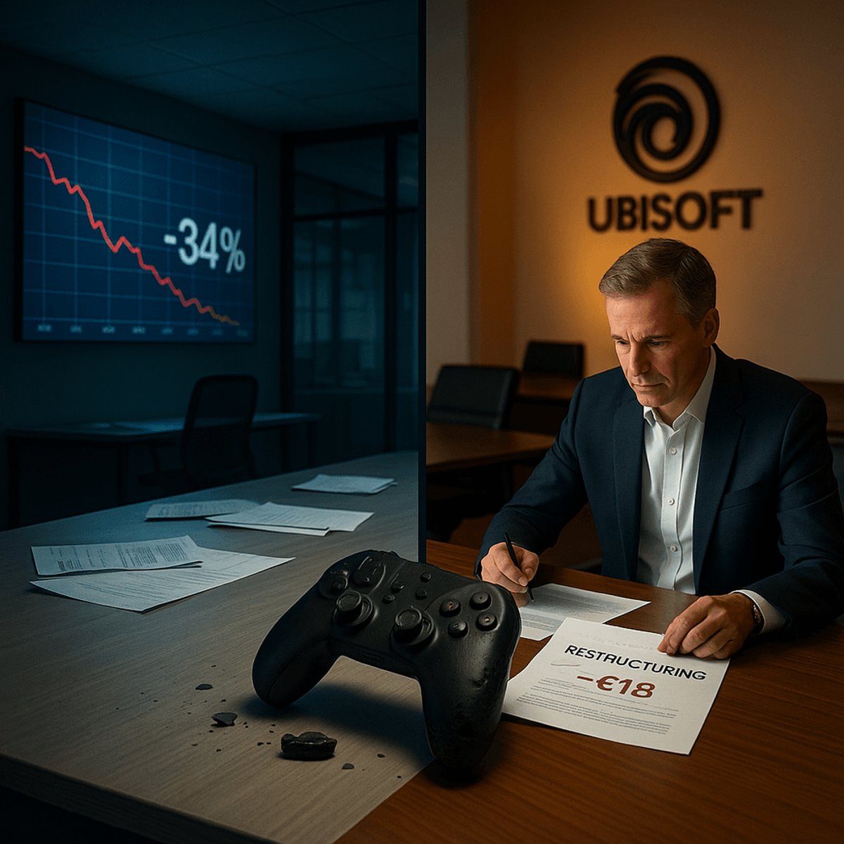 Ubisoft Craters 34% After Canceling 6 Games, $1B Loss