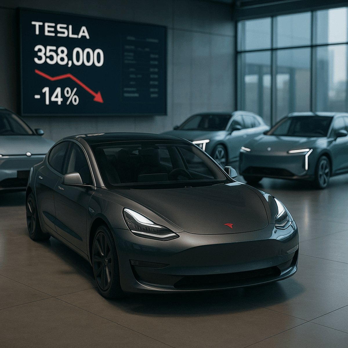 Tesla Deliveries Drop 14% as China Competition Intensifies