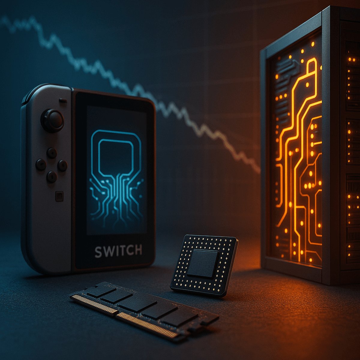 Nintendo shares crash 10% as memory chip crisis threatens Switch 2