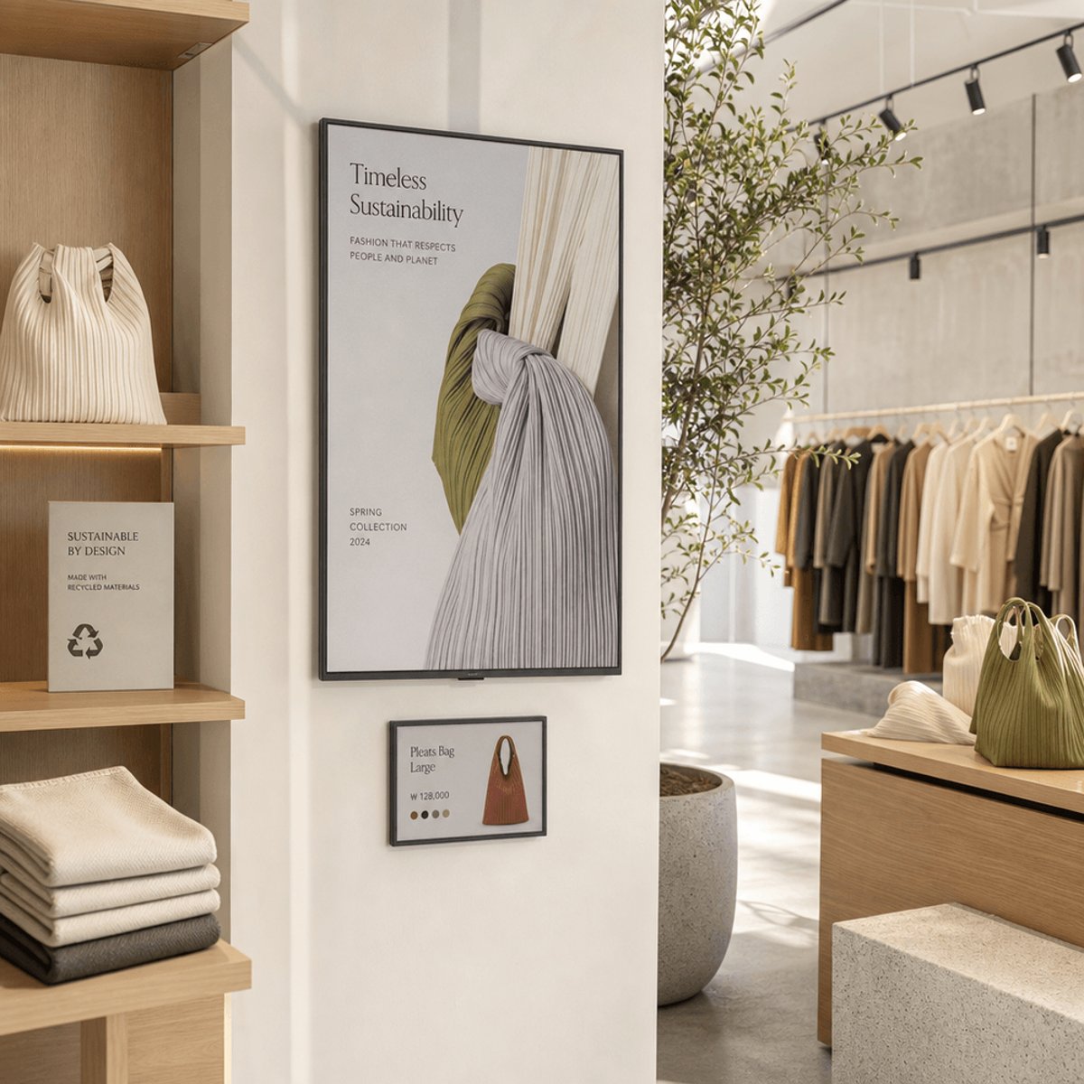 Samsung's E-Paper Display Cuts Retail Waste for Korean Fashion Brand