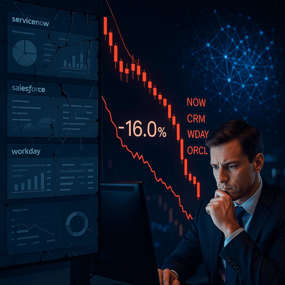 Software Stocks Crater as AI Fears Grip Enterprise SaaS