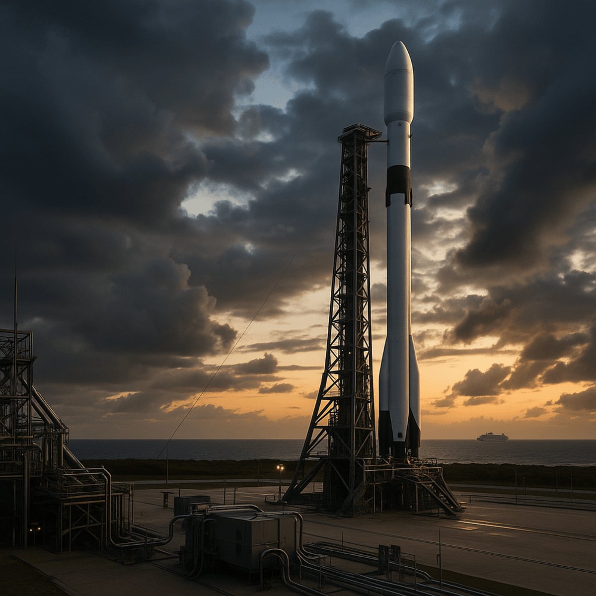 Blue Origin scrubs New Glenn launch amid weather, cruise ship