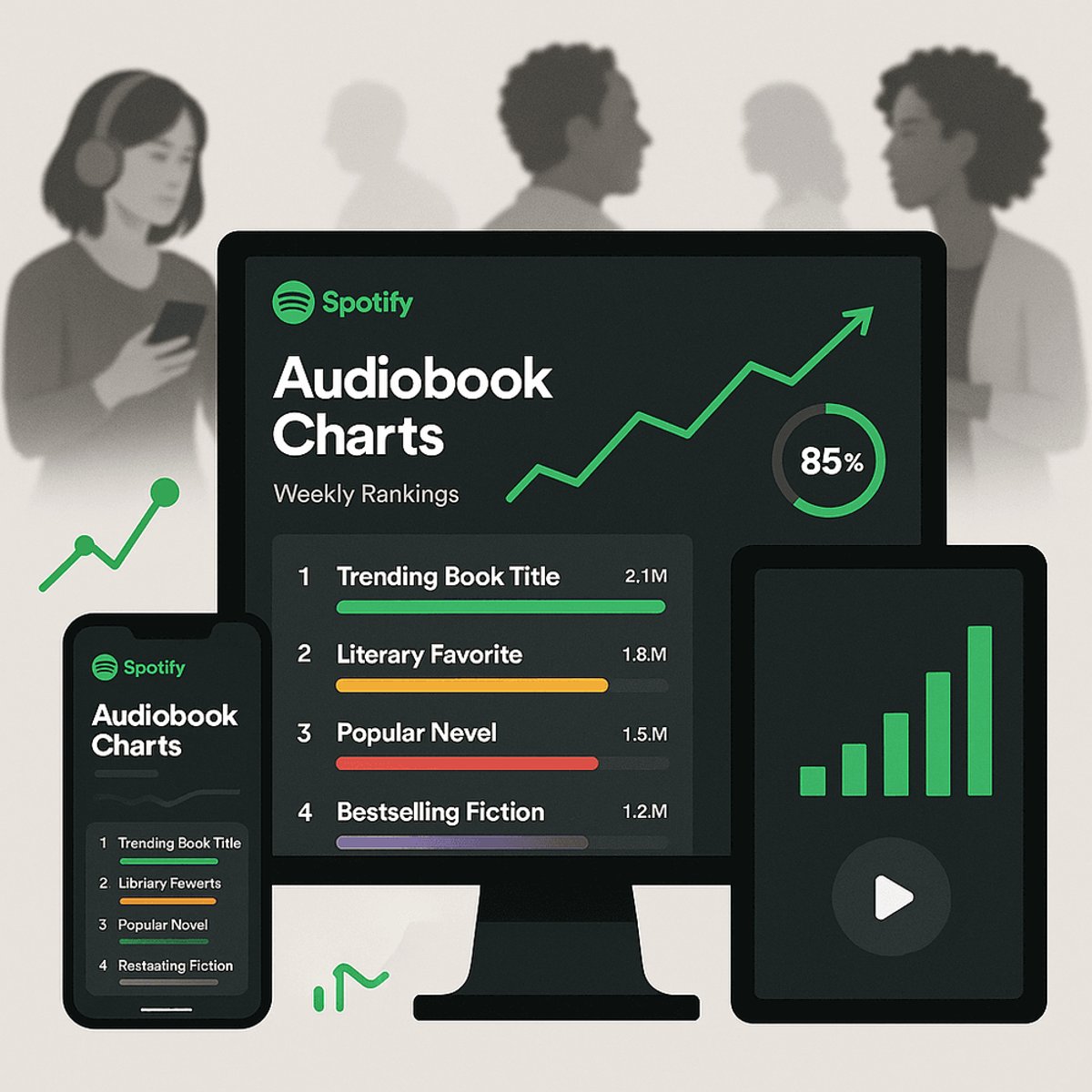 Spotify Launches Weekly Audiobook Charts to Track Listening Trends