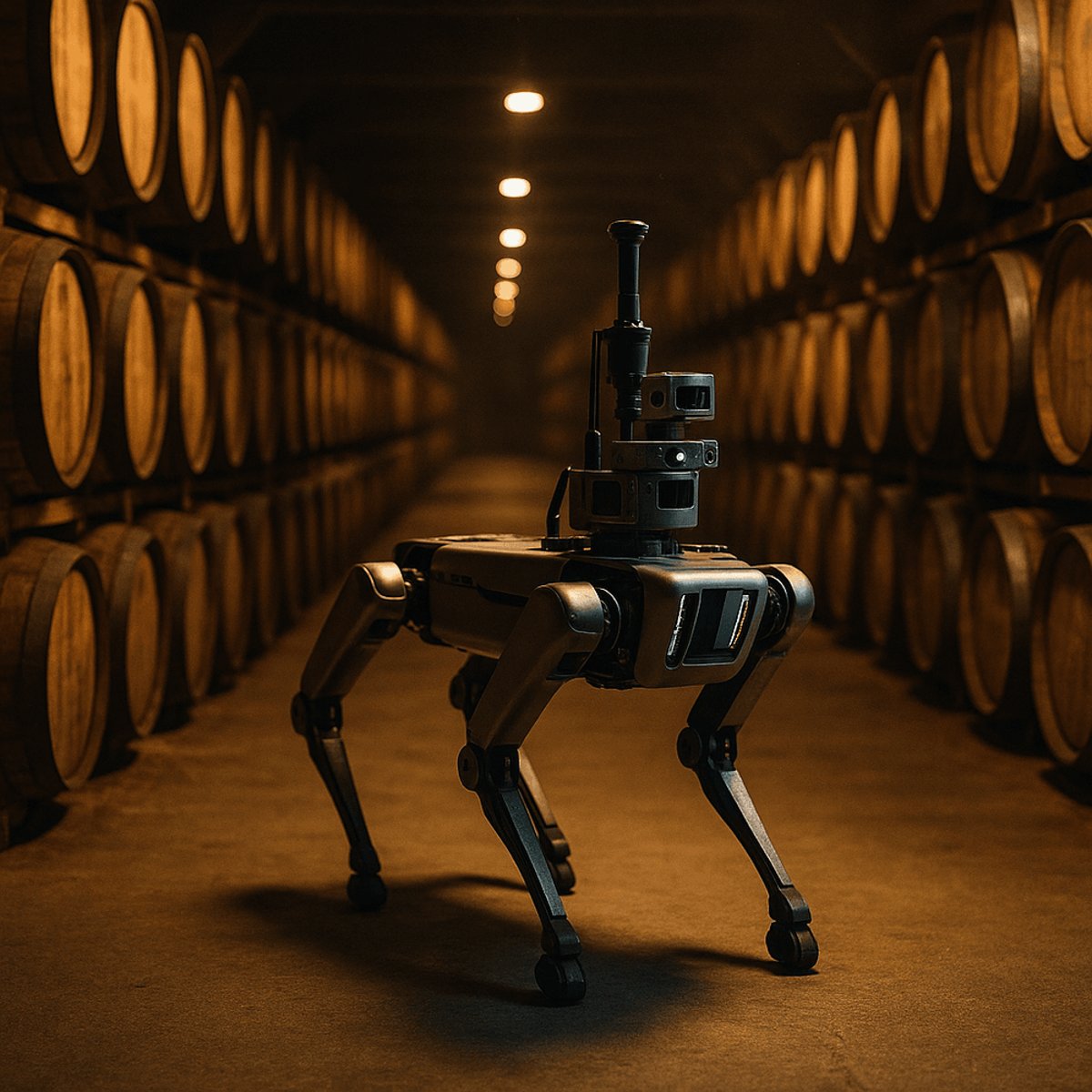 Boston Dynamics Robot Dog Sniffs Out Leaky Whisky Barrels