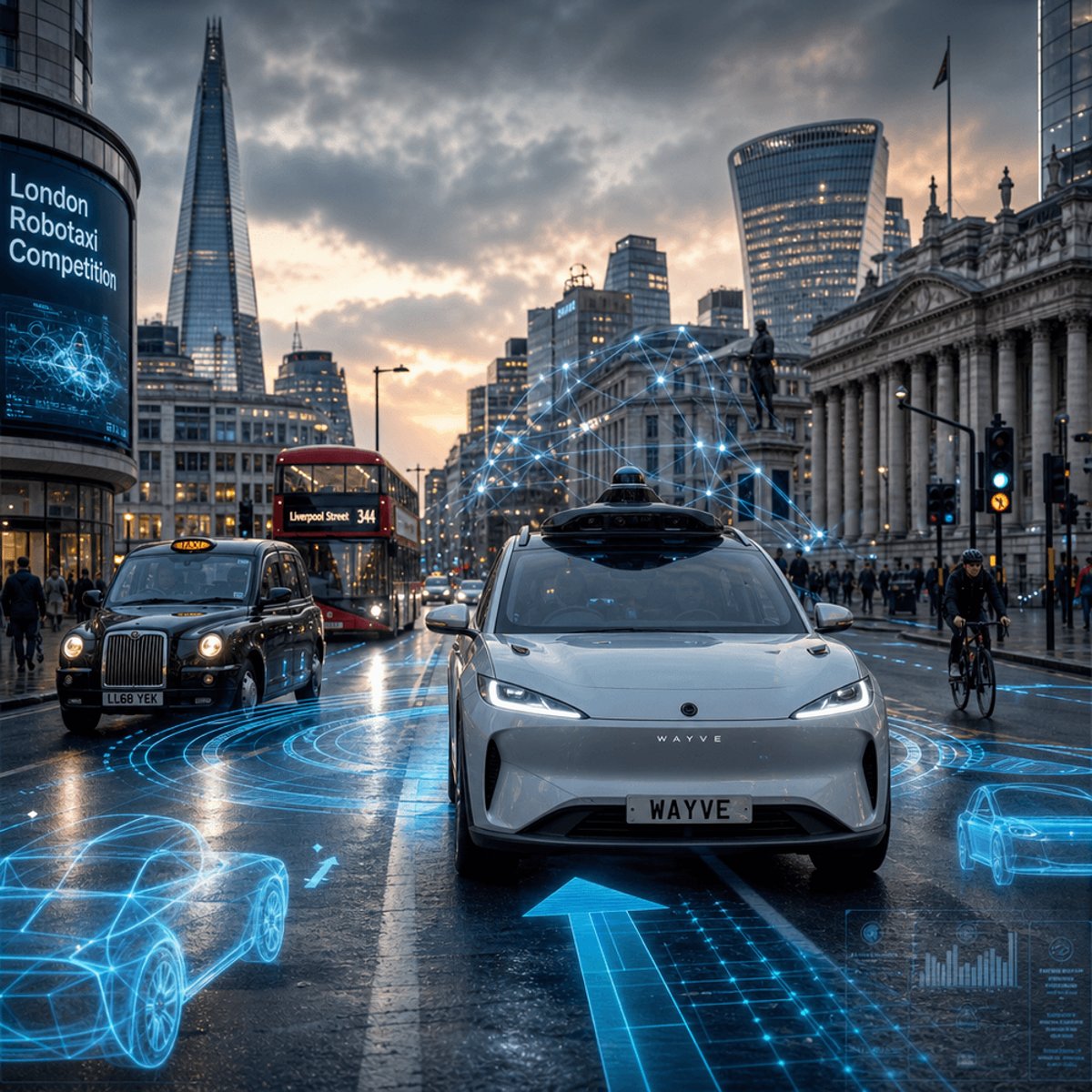 London Becomes Robotaxi Battleground as Uber-Wayve Face Waymo