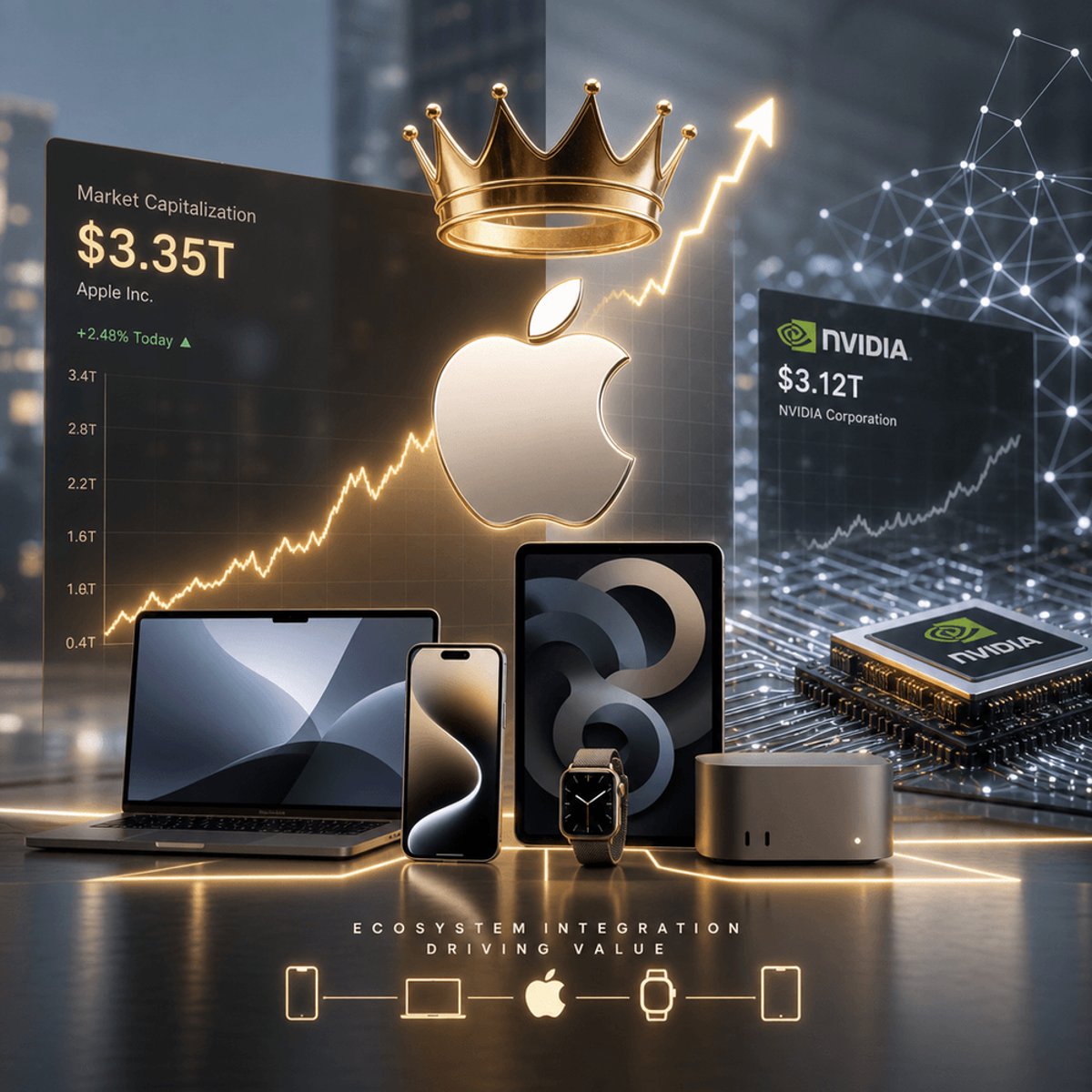 Apple Retakes Crown: Overtakes Nvidia as World's Most Valuable Company