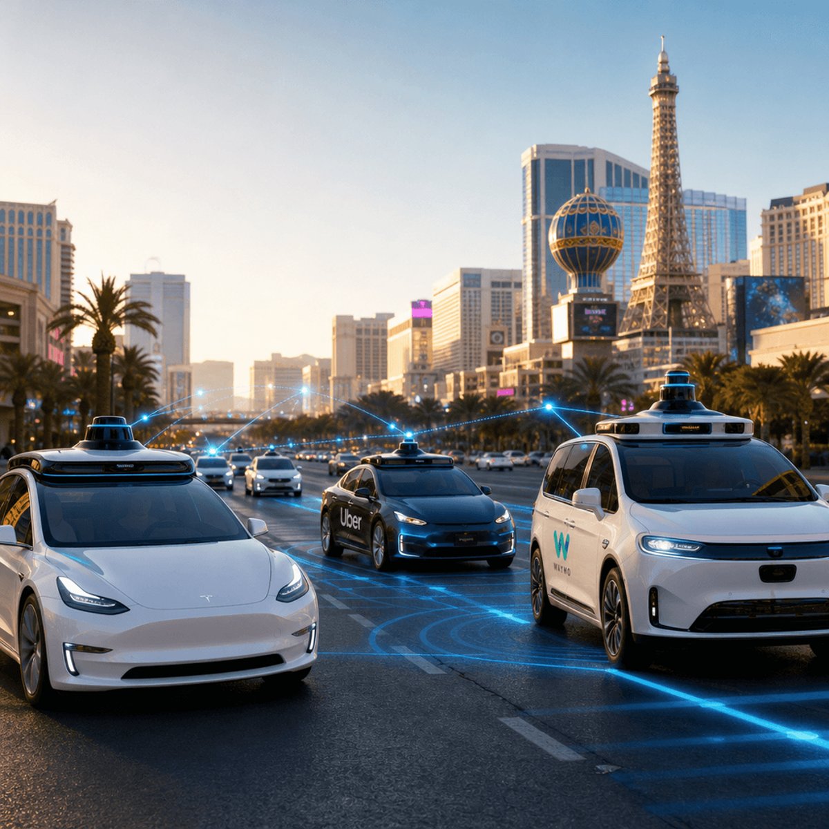 Nevada Approves 8,000 Robotaxis for Tesla, Uber, Waymo