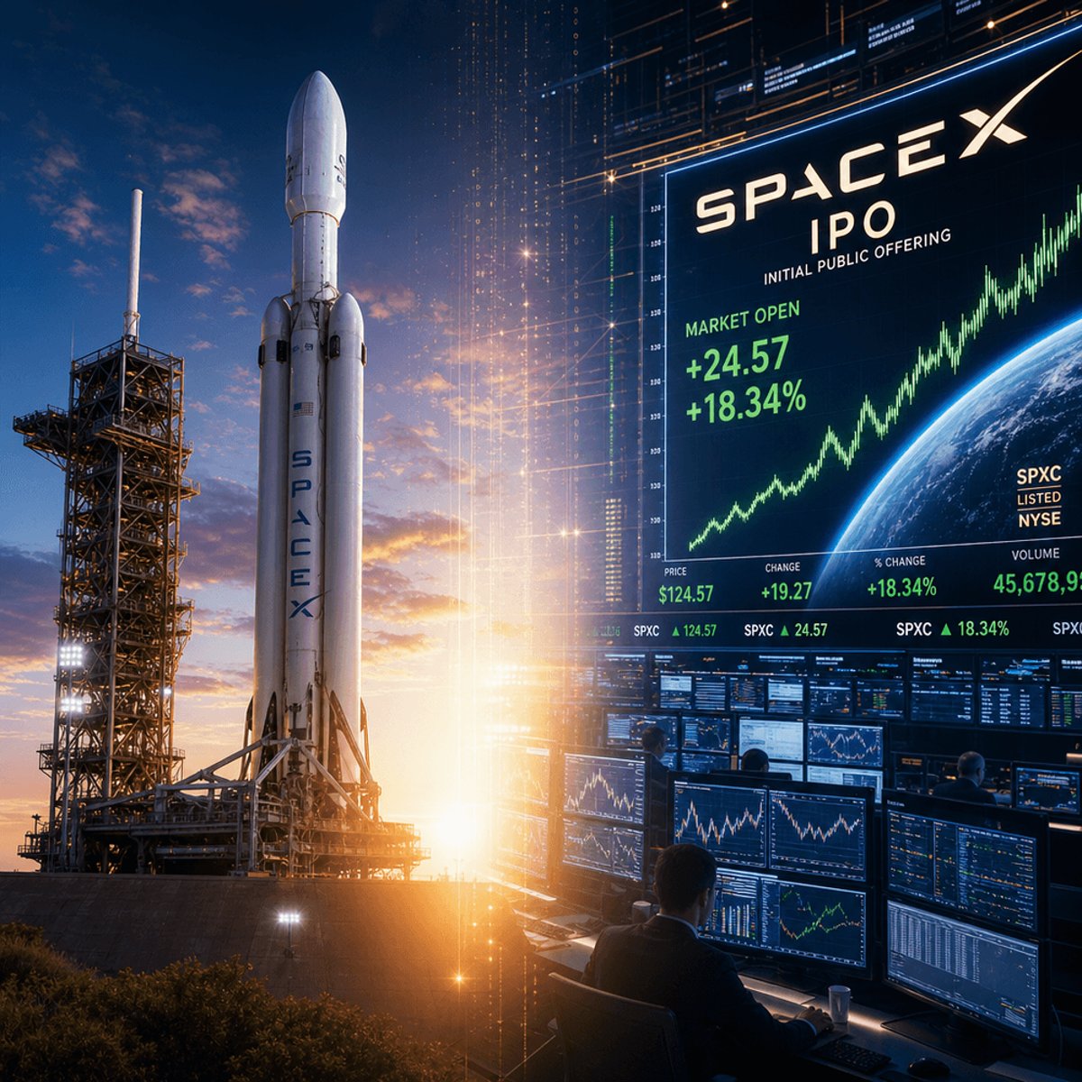 SpaceX Prices Shares at $135 in Largest IPO Ever
